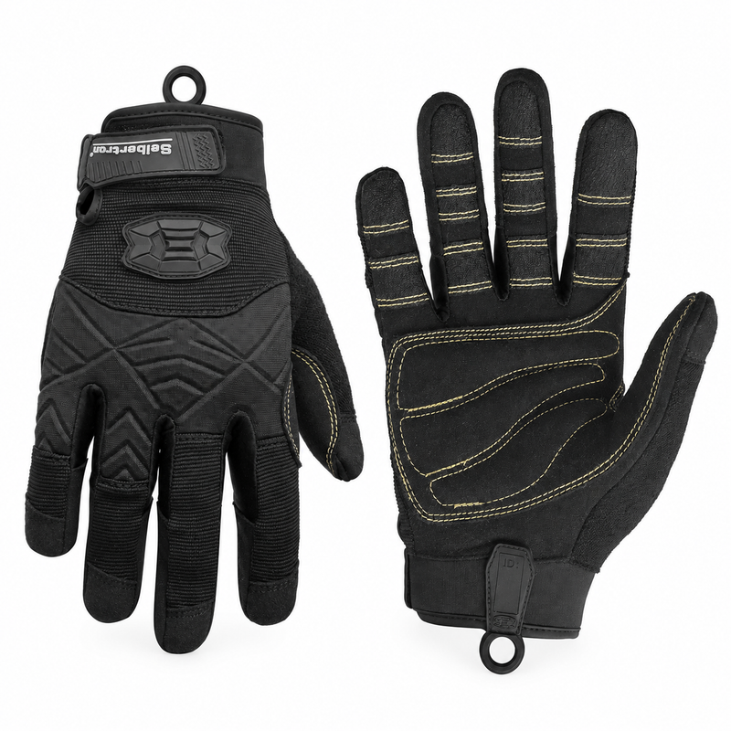 Seibertron Full Finger Padded Palm Lightweight Breathable Climbing Rope Gloves