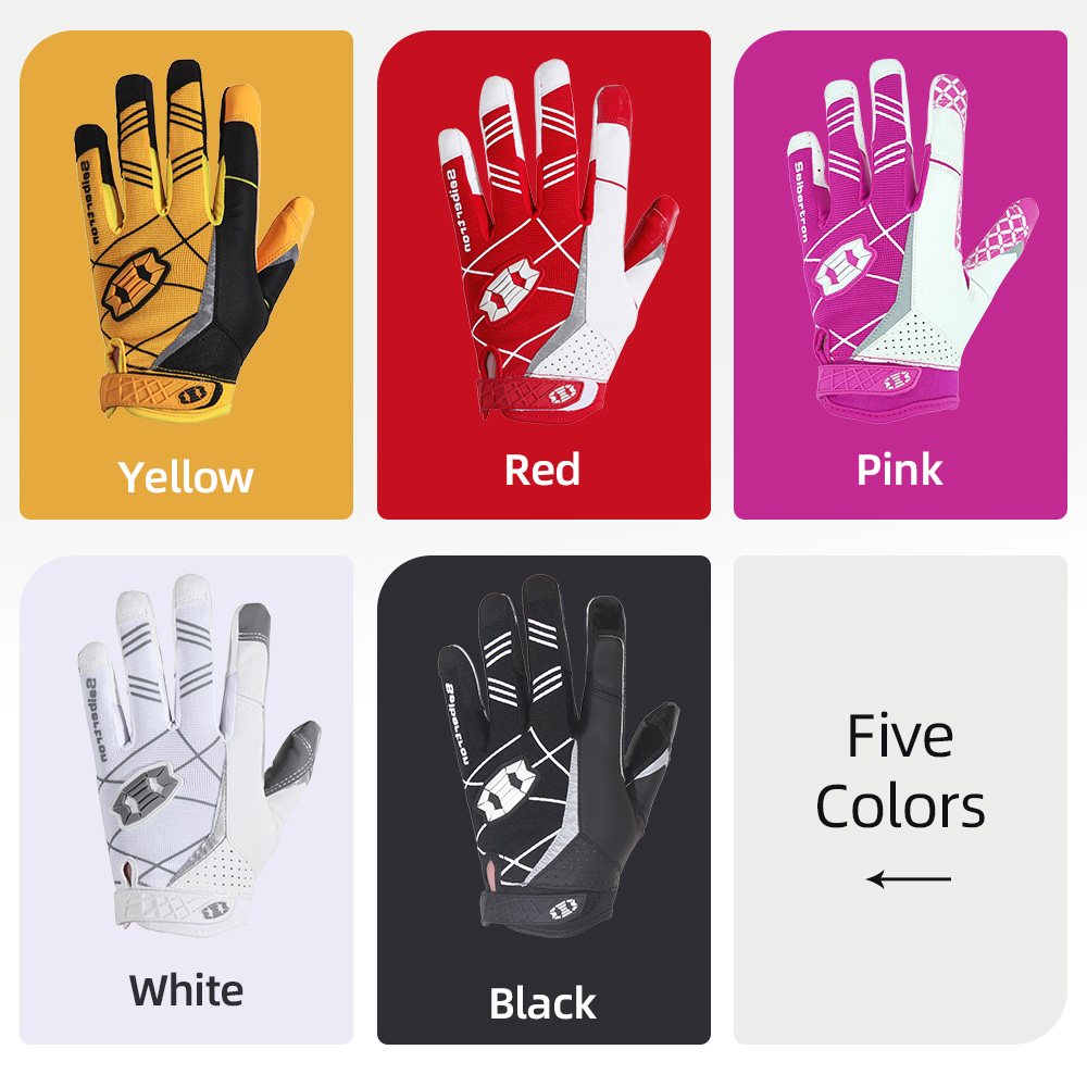 color:all | Seibertron American Football Receiver Adult Gloves ultra-stick adult football receiver gloves common image 19