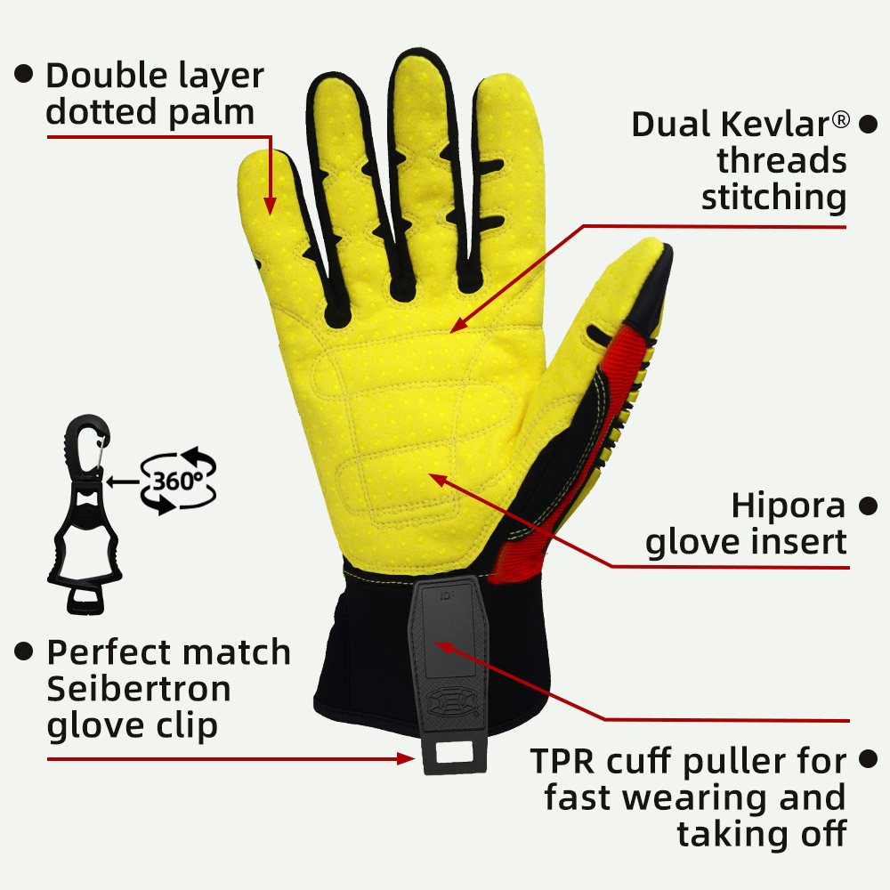色:すべて | Seibertron HIGH-VIS SDXB 防水滑り止め手袋 TPR衝撃保護付き 画像 03