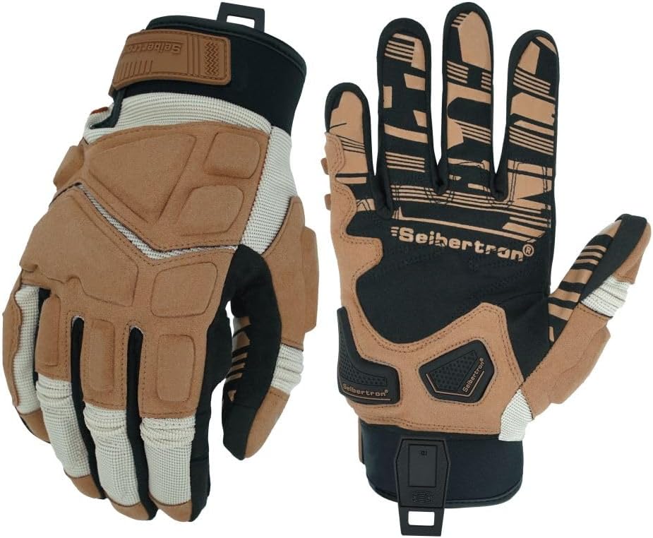 color:Khaki | batch:sps1-whitebg-20260716 | role:white-background-main | Seibertron SPS-1 motorcycle gloves khaki white background main image