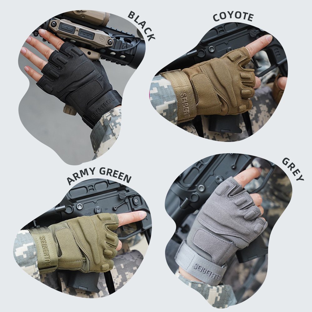 color:all | Seibertron S.O.L.A.G Half Finger half finger tactical gloves image 17
