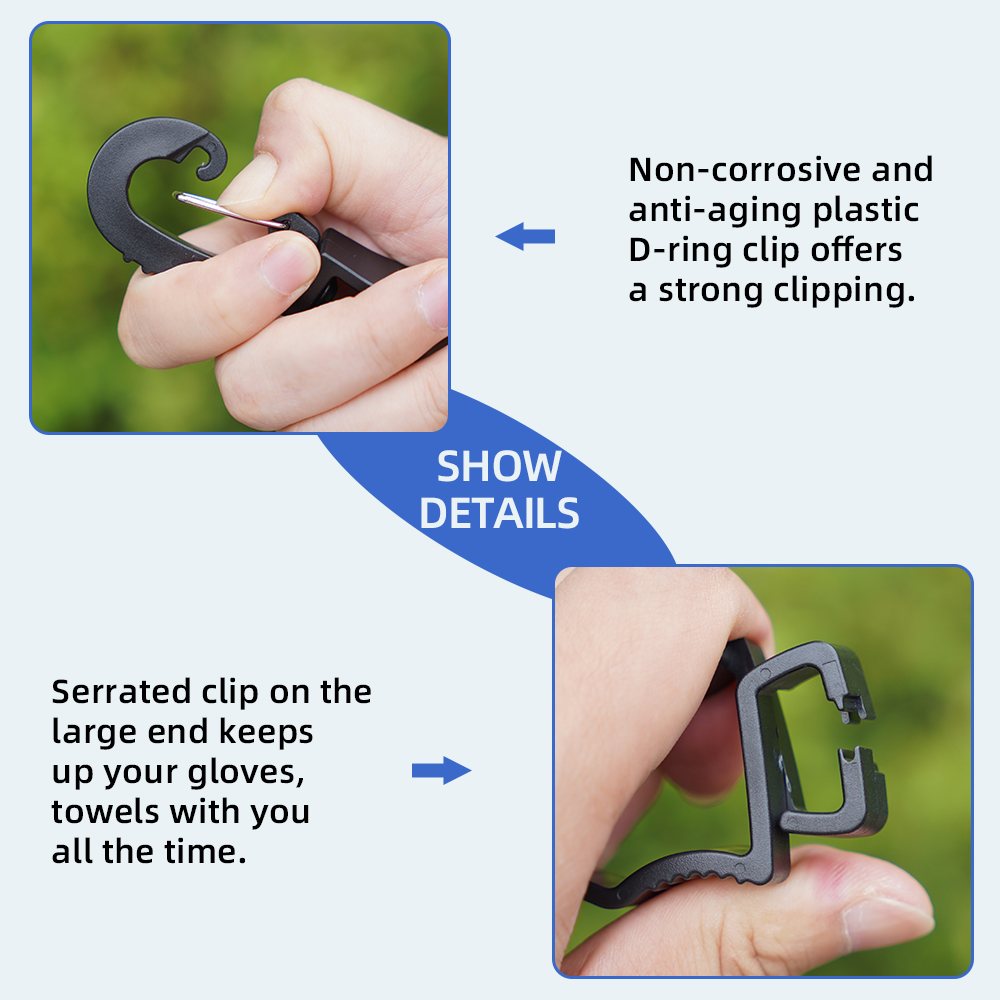 Seibertron Work Glove Clips original hand detail image