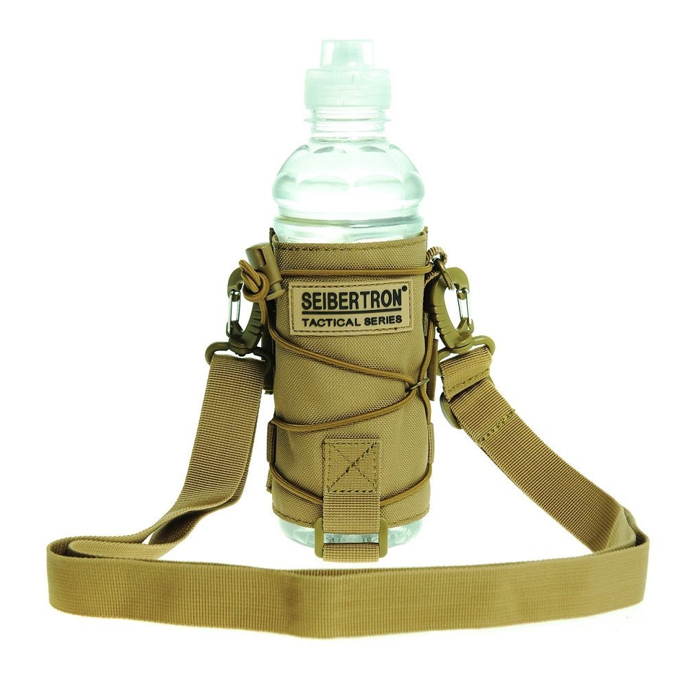 Seibertron Unisex Tactical Durable UV Resistant H2O Carrier/Bottle Holder MOLLE Compatible Water Bottle Pouch - SeibertronOutdoors522010207212