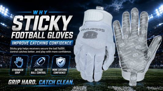 Why Sticky Football Gloves Improve Catching Confidence