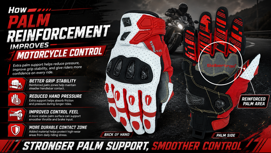 How Palm Reinforcement Improves Motorcycle Control