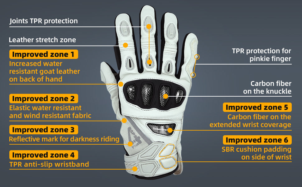 Best carbon fiber knuckle gloves for bikers