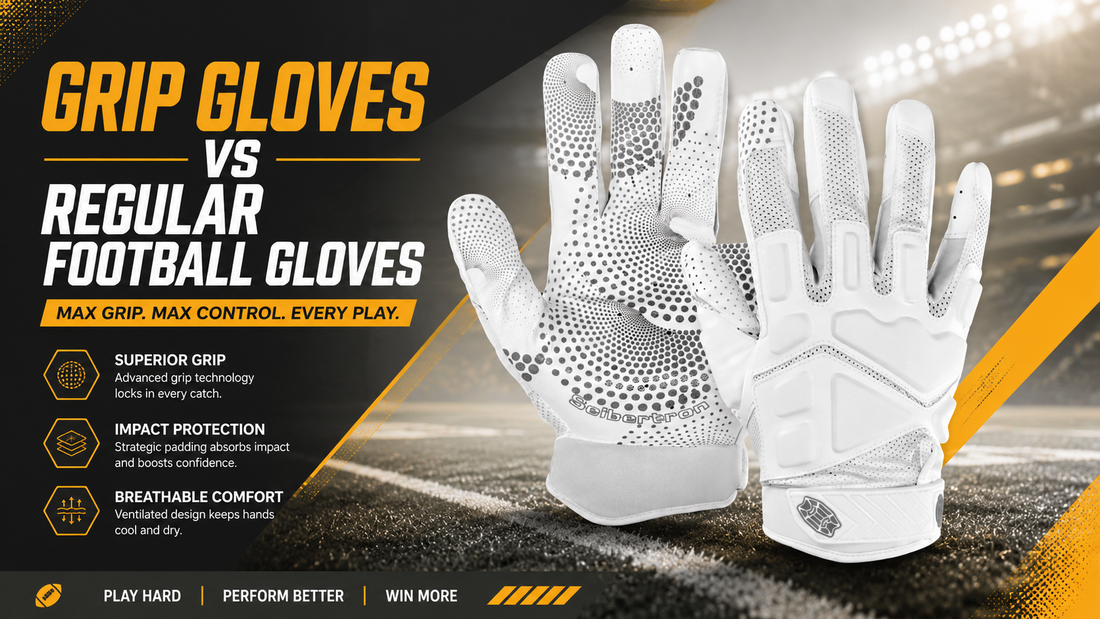 Grip Gloves vs Regular Football Gloves