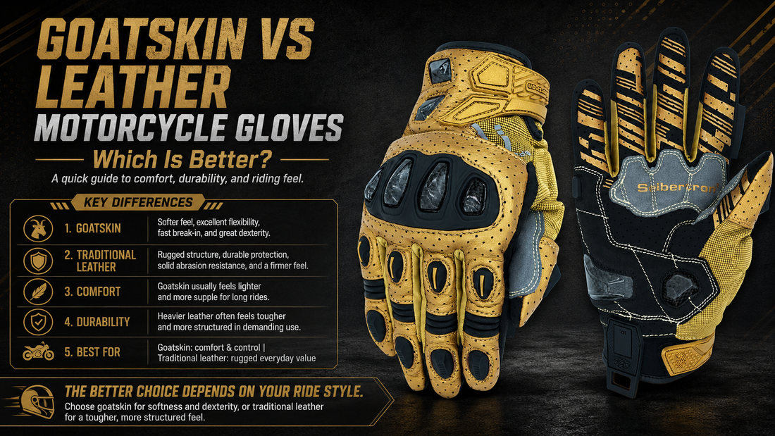 Goatskin vs Leather Motorcycle Gloves: Which Is Better?