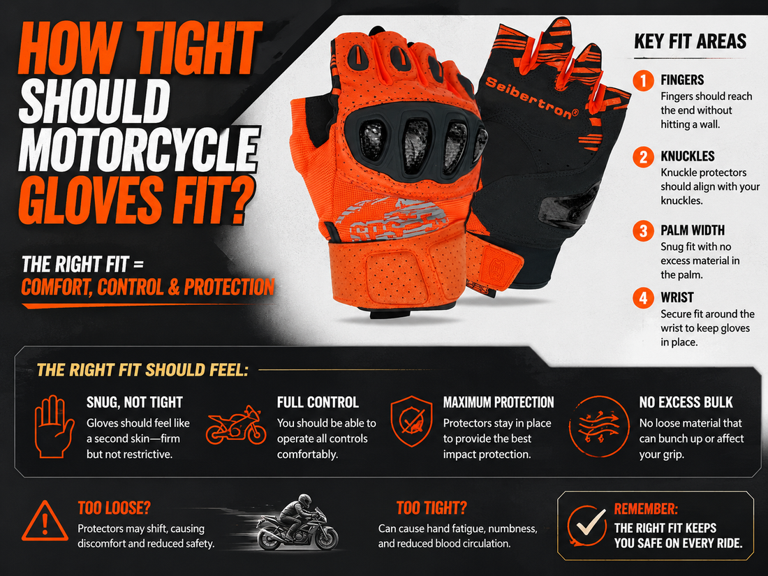 How Tight Should Motorcycle Gloves Fit?