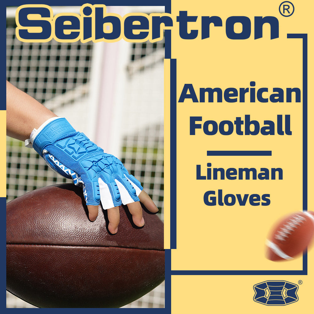 Seibertron Lineman 2.0 ユース用 パッド入りフットボールグローブ