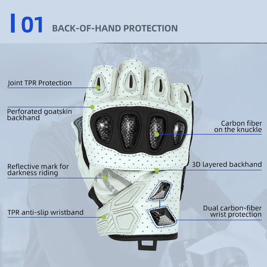 Seibertron SPS-7H ハーフフィンガー バイク用ライディンググローブ
