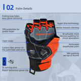 Seibertron SPS-7H Superior Protection Series Half-Finger Motorcycle Riding Gloves
