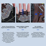 Seibertron SPS-7H Superior Protection Series Half-Finger Motorcycle Riding Gloves
