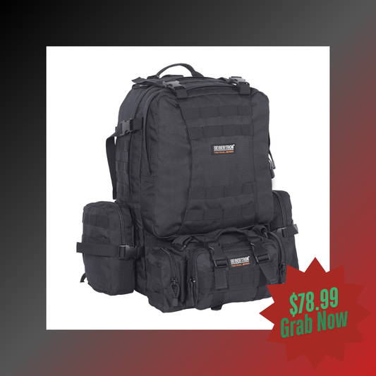 Seibertron 3 デイ タクティカルバックパック 防水 Molle バッグ/リュックサック ラッキング - Seibertron