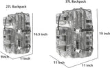 長時間のハイキング旅行に快適な背中サポートを備えたバックパック。