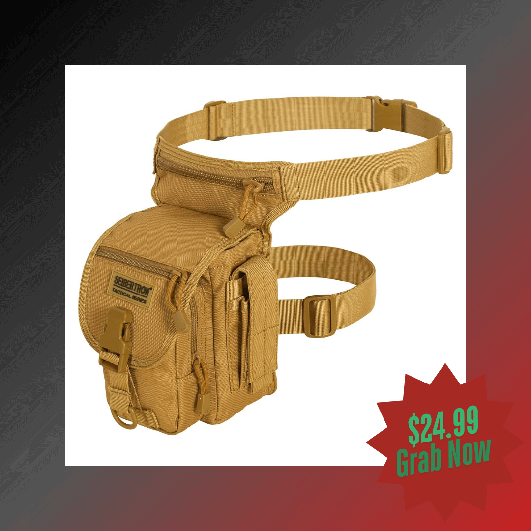 Seibertron Waterproof Tactical Outdoor Hiking Airsoft Utility Leg Bag - Seibertron