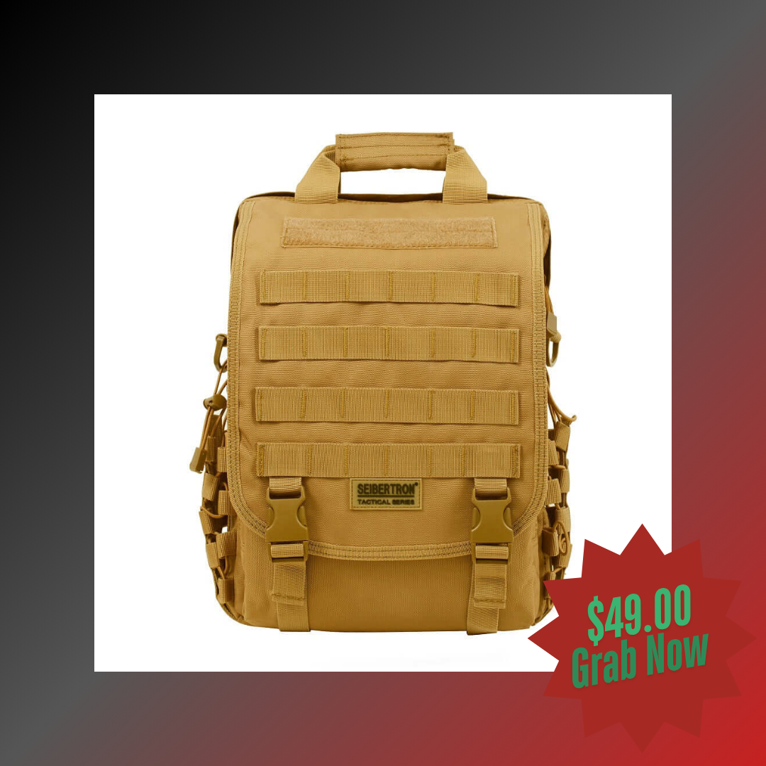 Tactical Laptop Backpack Waterproof Molle Tactical Laptop Sling Rucking BAG - Seibertron