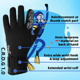 カラー:c.r.d.g 1.0 | Seibertron C.R.D.G Diving Gloves 耐切創・耐穿刺ダイビンググローブ 画像 05