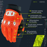 カラー:オレンジ | Seibertron Dirtpaw フルフィンガーモトクロス・オフロードライディンググローブ 画像 23
