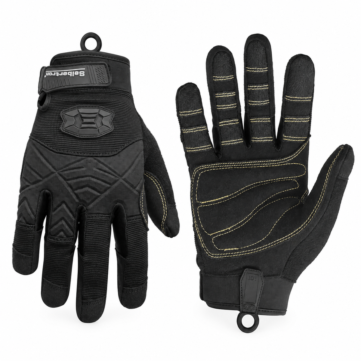 Seibertron Full Finger Padded Palm Lightweight Breathable Climbing Rope Gloves