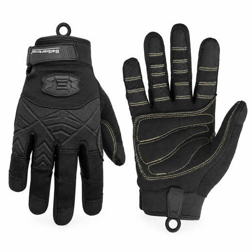 Seibertron Full Finger Padded Palm Lightweight Breathable Climbing Rope Gloves