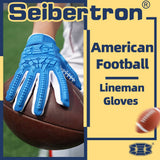 カラー:ブルー | Seibertron Lineman 2.0 フルフィンガー フットボールラインマングローブ 画像 10