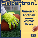 カラー:蛍光イエロー | Seibertron Lineman 2.0 フルフィンガーのフットボールラインマン用グローブ 画像 13