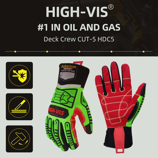色:全色 | Seibertron HIGH-VIS HDC5 レベル 5 耐カット 船員向け 耐衝撃 安全手袋 画像 01