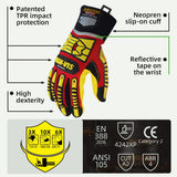 色:すべて | Seibertron HIGH-VIS SDXB 防水滑り止め手袋 TPR衝撃保護付き 画像 02