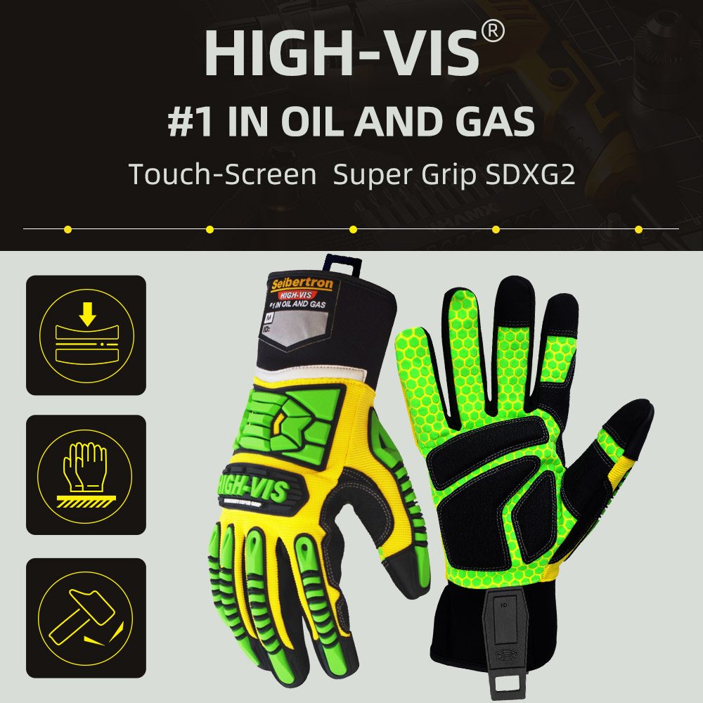 色:すべて | Seibertron HIGH-VIS SDXG2 スーパーグリップゲル 防振・衝撃保護安全手袋 画像 01