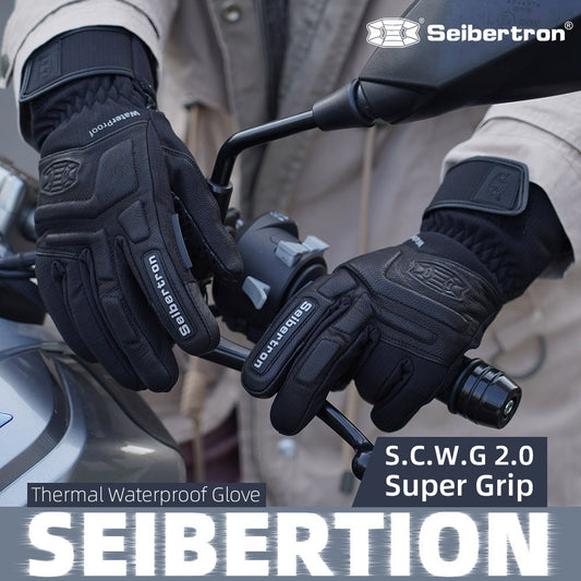 カラー:すべて | Seibertron S.C.W.G 2.0 冬用バイクグローブ 防水・防寒 タッチスクリーン対応 オートバイ・サイクリング用グローブ 画像 01