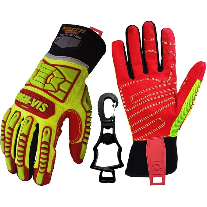 seibertron-gallery:hrig-plus-1-glove-clip-thumbnail-20260716 | product:hrig | style:HRIG+1 グローブクリップ | Seibertron HIGH-VIS HRIG グローブ ブラックのグローブクリップ1個付き