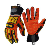 seibertron-gallery:sdx-safety-gloves-20260715 | product:sdx | color:Orange Yellow | slot:1 | Seibertron HIGH-VIS SDX2 安全手袋の白背景の製品画像