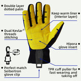 seibertron-gallery:sdxw-safety-gloves-20260715 | product:sdxw | color:Blue Yellow | slot:4 | Seibertron HIGH-VIS SDXW安全手袋の手のひらとグローブクリップの詳細画像