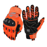 色:オレンジ | バッチ:sps2plus-complete-20260716 | 役割:白背景メイン | Seibertron SPS-2 Plus バイク用グローブ オレンジ 白背景メイン
