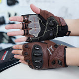 seibertron-gallery:sps7h-scene-color-groups-20260721 | 商品:8847662776510 | 色:ブラウン | スロット:1 | Seibertron SPS-7H ブラウン 半指バイク用手袋 シーン画像 1