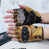 seibertron-gallery:sps7h-scene-color-groups-20260721 | 製品:8847662776510 | 色:ゴールド | スロット:1 | Seibertron SPS-7H ゴールド 半指バイクグローブ シーン画像 1