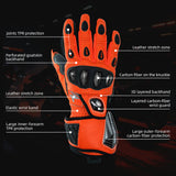 Color:Fluorescent Orange | Seibertron SPS-7L Fluorescent Orange backhand protection features