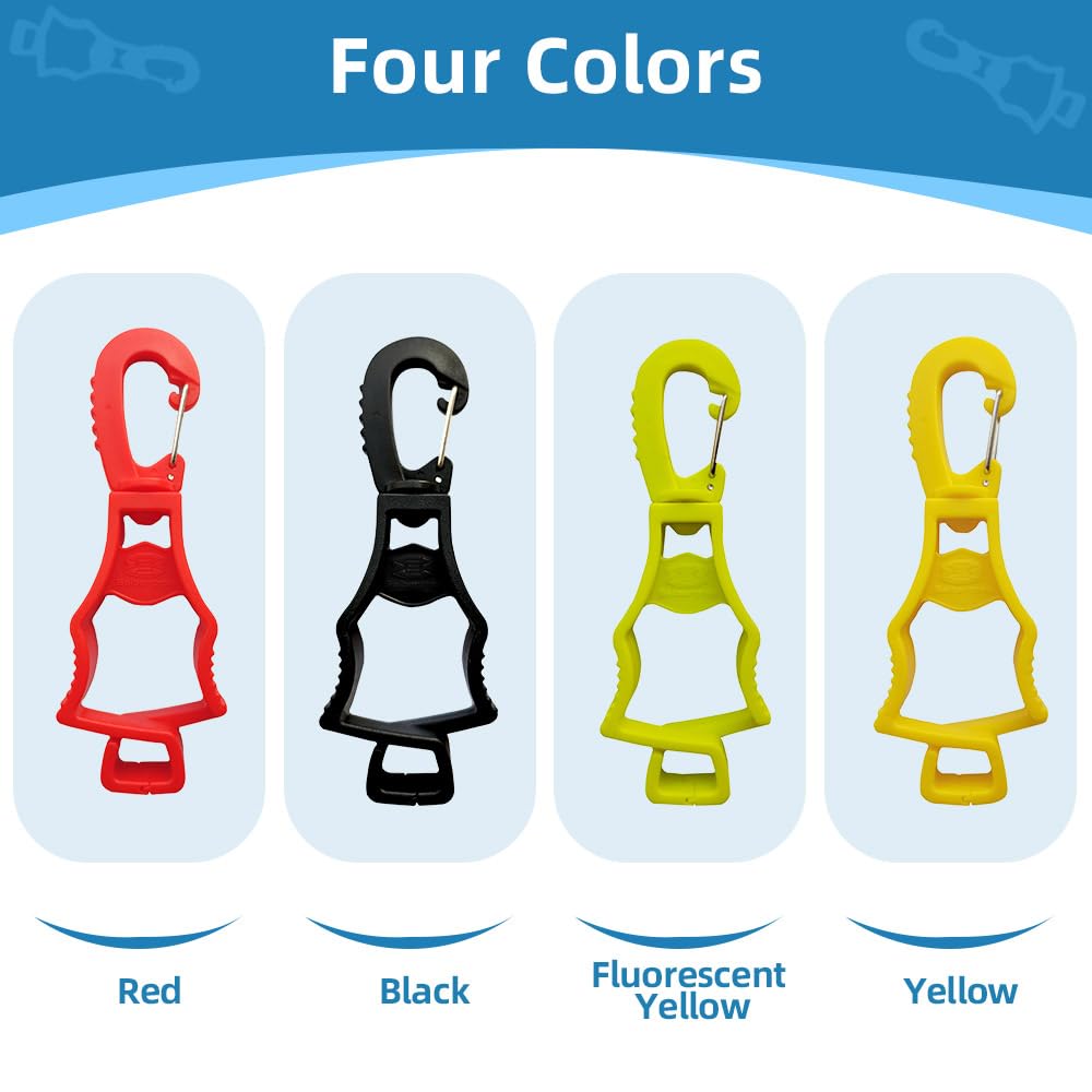 work-glove-clips-quantity-original-20260715 | detail:four-colors-detail | Seibertron patented work glove clips original image