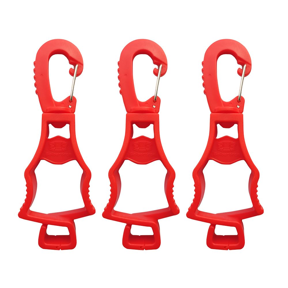 work-glove-clips-quantity-original-20260715 | variant:Red 3 Pieces | Seibertron patented work glove clips original image