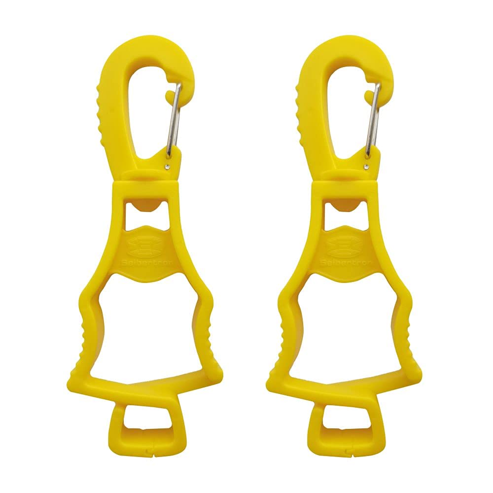 work-glove-clips-quantity-original-20260715 | variant:Yellow 2 Pieces | Seibertron patented work glove clips original image