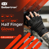色:ブラック | Seibertron S.O.L.A.G 2.0 ハーフフィンガーグローブ ハーフフィンガーアウトドアタクティカルグローブ 画像 02
