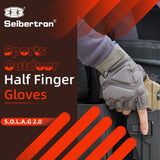 色:グレー | Seibertron S.O.L.A.G 2.0 ハーフフィンガーグローブ ハーフフィンガーアウトドアタクティカルグローブ 画像 06