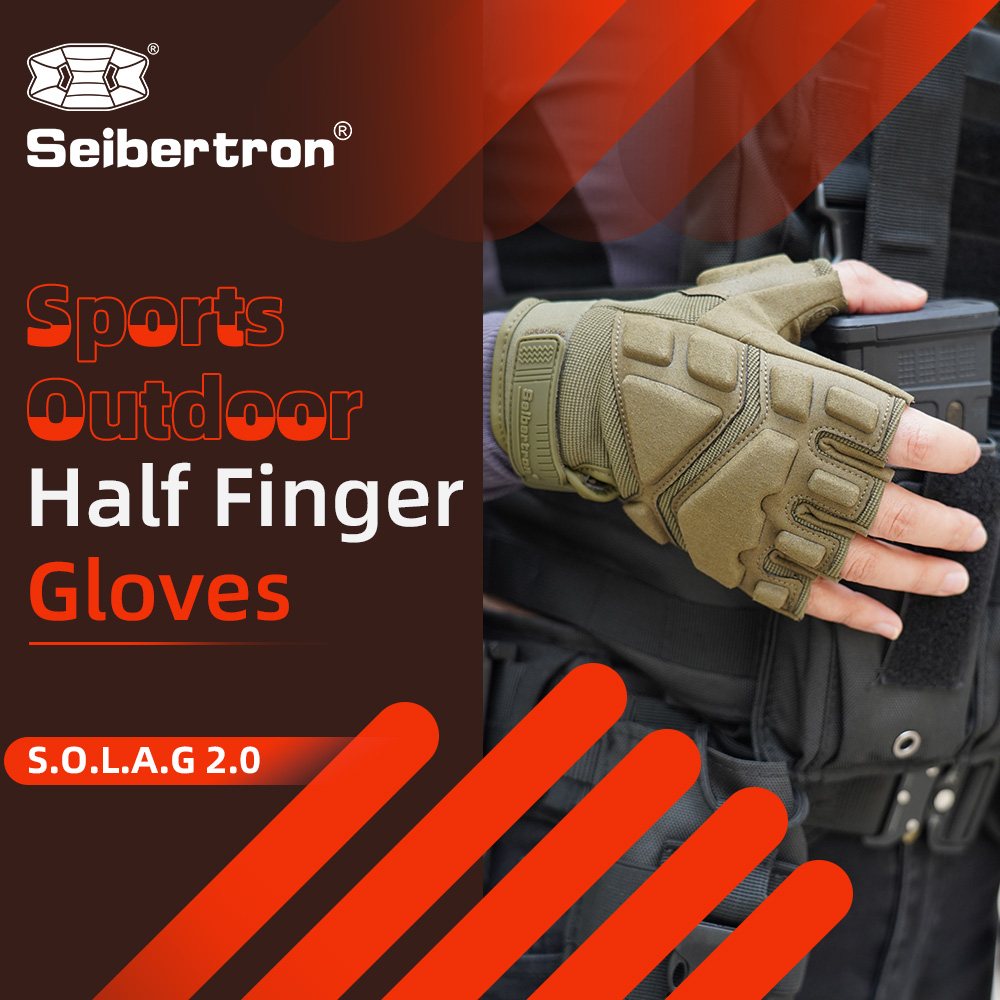 色:アーミーグリーン | Seibertron S.O.L.A.G 2.0 ハーフフィンガーグローブ ハーフフィンガーアウトドアタクティカルグローブ 画像 10