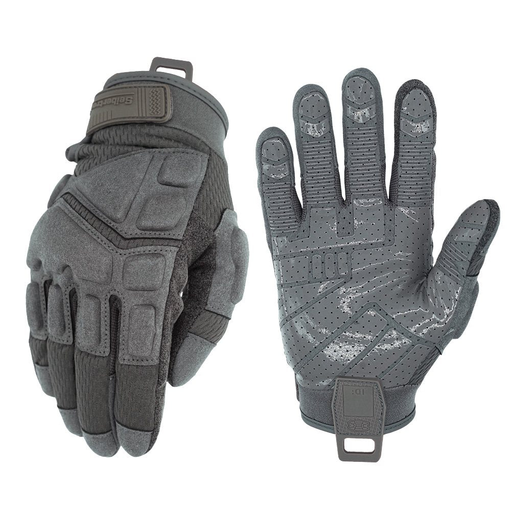 color:Grey | Seibertron S.O.L.A.G 2.0 Breathable breathable full finger tactical gloves image 07