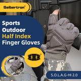 カラー:グレー | Seibertron S.O.L.A.G-HI 2.0 ハーフインデックスフィンガータクティカルグローブ 画像 07