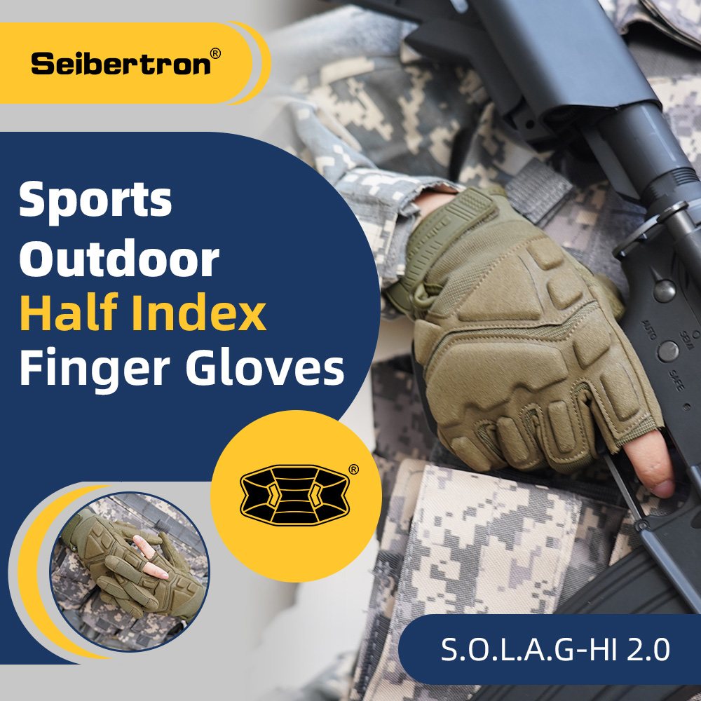 カラー:アーミーグリーン | Seibertron S.O.L.A.G-HI 2.0 ハーフインデックスフィンガータクティカルグローブ 画像 11