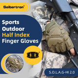 カラー:アーミーグリーン | Seibertron S.O.L.A.G-HI 2.0 ハーフインデックスフィンガータクティカルグローブ 画像 11