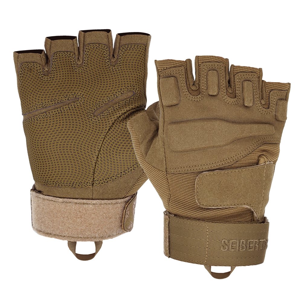 color:Coyote | Seibertron S.O.L.A.G Half Finger half finger tactical gloves image 13