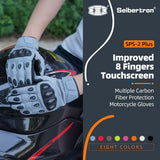 カラー：グレー | Seibertron SPS2 Plus 夏用バイクグローブ カーボンファイバーナックルプロテクション付き 画像 19